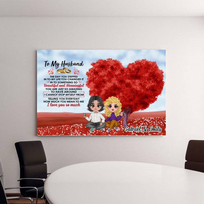 The Day You Stepped Into My Life - Personalized Canvas For Couples, Him, Her, Valentine's Day