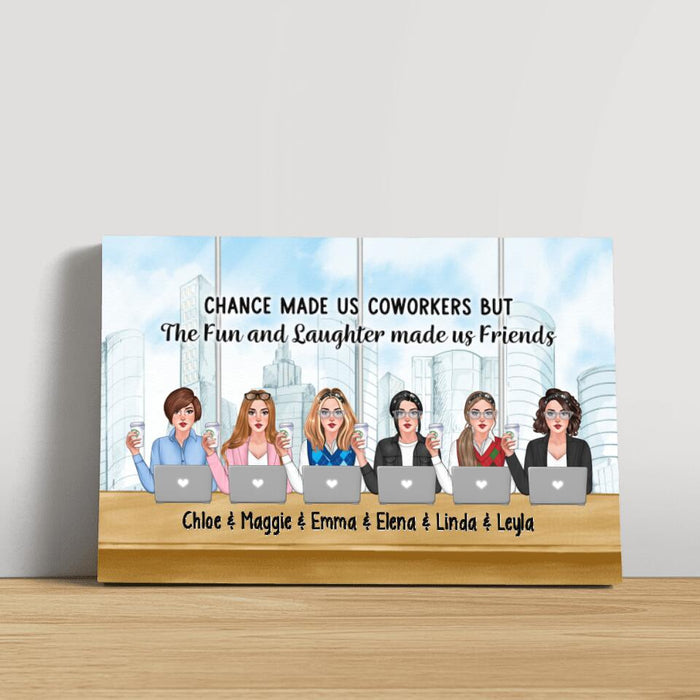 Chance Made Us Coworkers - Personalized Canvas For Coworkers, For Her