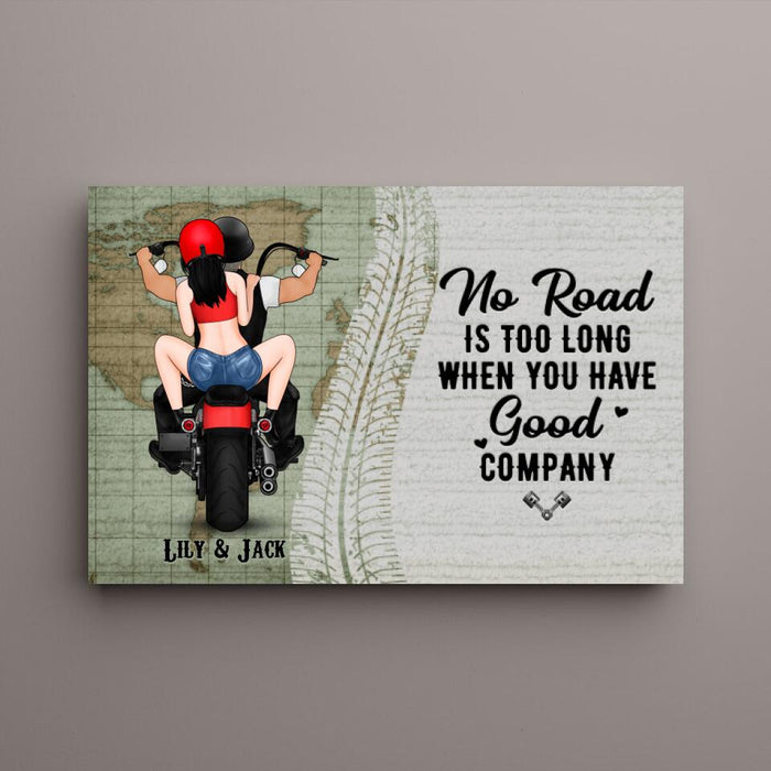 Life Is One Sweet Ride With You By My Side - Personalized Canvas For Couples, Motorcycle Lovers