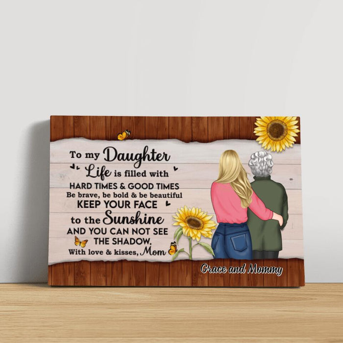 Personalized Gifts Custom Canvas for Daughter - To My Daughter - For Mom
