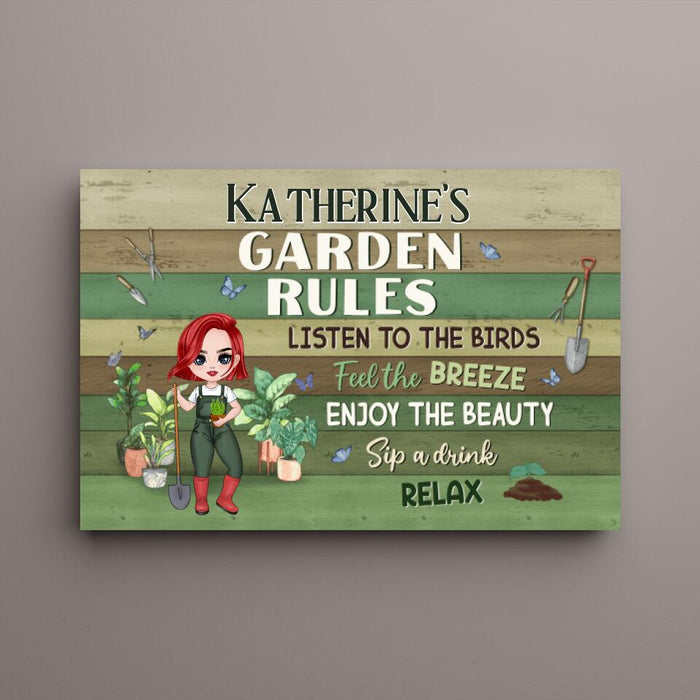 And When Life Became Too Frenzied She Came To Her Garden - Personalized Canvas For Her, Gardener