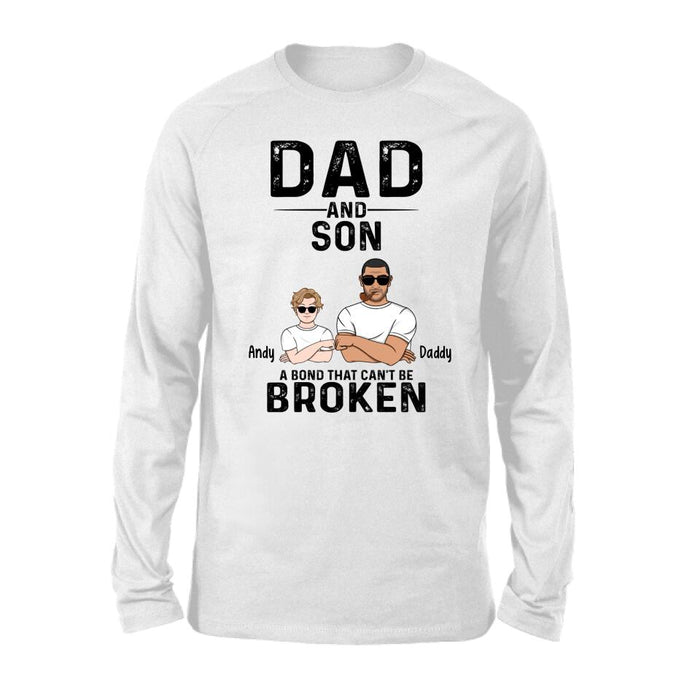 Dad and Son - Father's Day Personalized Gifts Custom Shirt for Dad