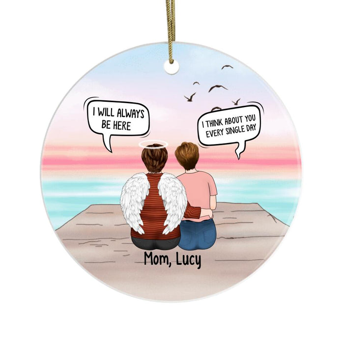 Daughter and Mom Conversation - Personalized Gifts Custom Memorial Ornament for Mom, Memorial Gifts