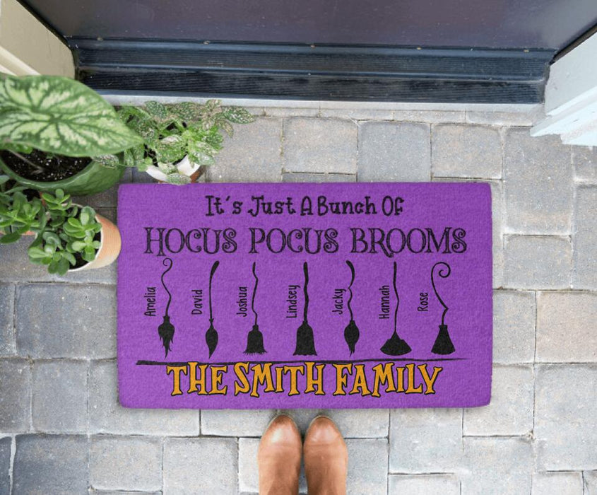 It's Just a Bunch of Hocus - Halloween Personalized Gifts Custom Doormat for Family