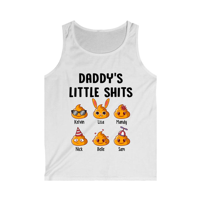 Daddy's Little Shits - Father's Day Personalized Gifts Custom Shirt for Dad