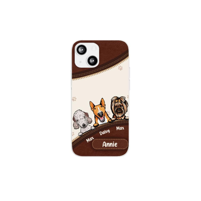 Cute Dog Personalized Gifts - Custom Phone Case for Dog Lovers, Dog Dad