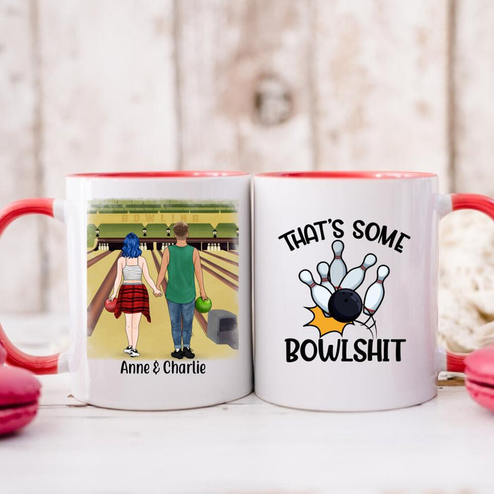 That's Some Bowlshit - Personalized Mug For Couples, Friends, Bowling
