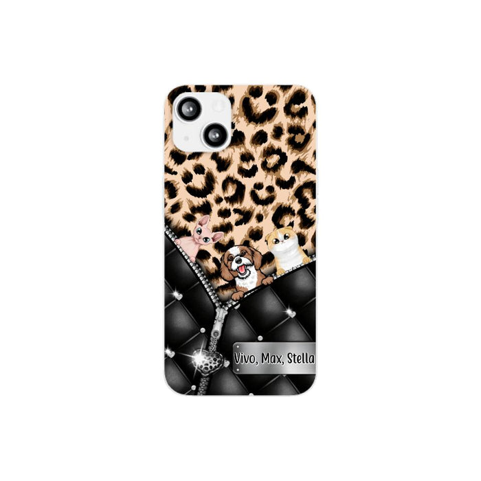Leopard Pattern - Personalized Phone Case For Dog Lovers, Cat Lovers, Pets Lovers