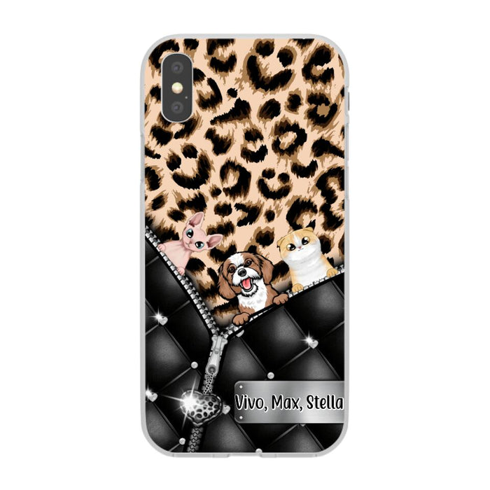 Leopard Pattern - Personalized Phone Case For Dog Lovers, Cat Lovers, Pets Lovers