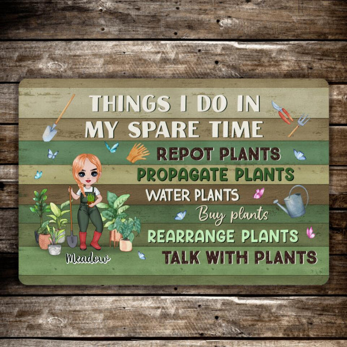 Things I Do in My Spare Time - Gardener Personalized Gifts Custom Doormat for Him or Her