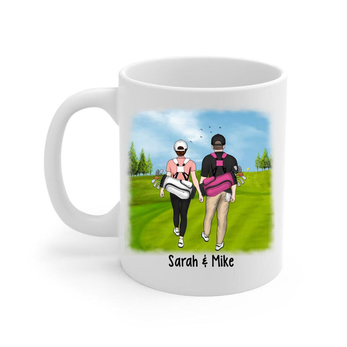 Golf Partners For Life - Personalized Mug For Golf Couples, Golf Lovers, Golfers