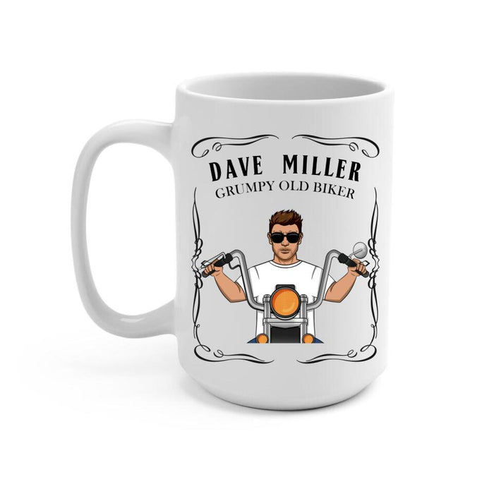 Never Underestimate An Old Man With A Motorcycle - Personalized Mug For Motorcycle Lovers, Bikers