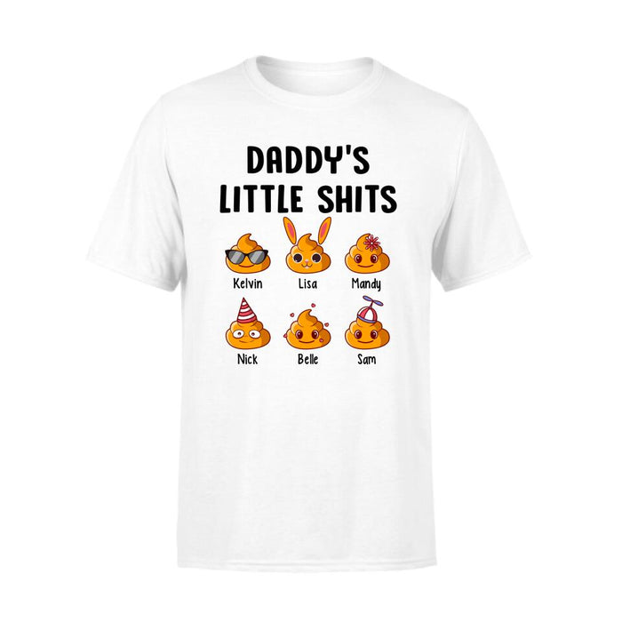 Daddy's Little Shits - Father's Day Personalized Gifts Custom Shirt for Dad