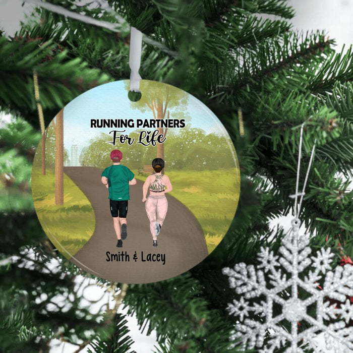 It's Not the Journey or the Destination - Personalized Ornament for Couples, Running