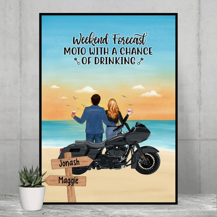 That's What I Do I Ride I Drink and I Know Things - Personalized Poster, Gifts for Motorcycle Lovers, Bikers