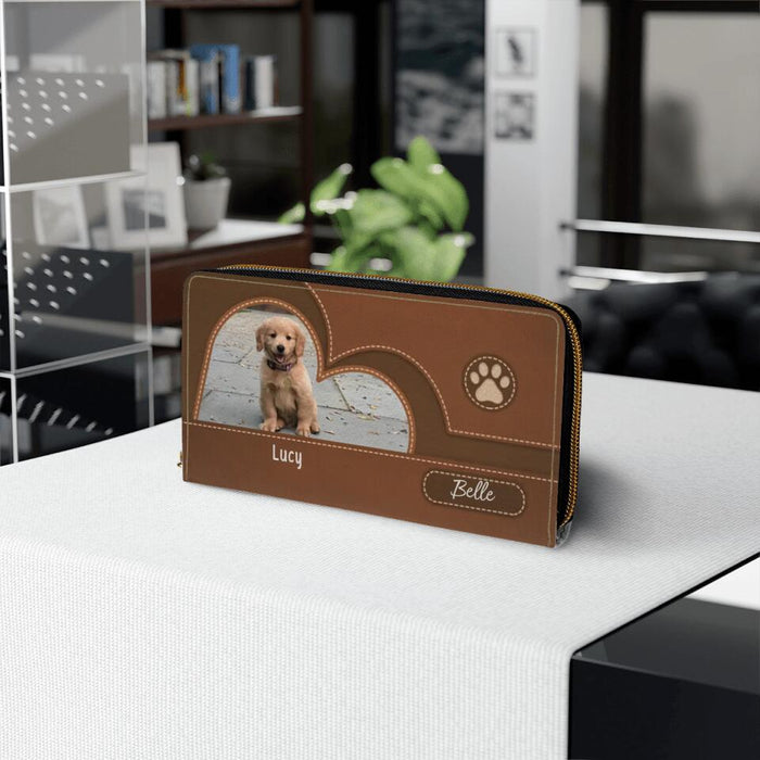Personalized Wallet For Dog and Cat Mom, Pet Photo Upload