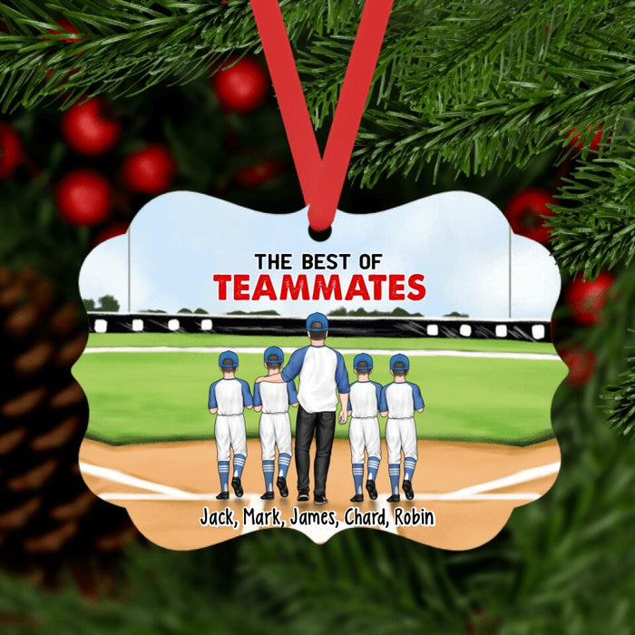 The Best of Teammates - Personalized Gifts Custom Baseball Ornament for Son for Dad, Baseball Lovers