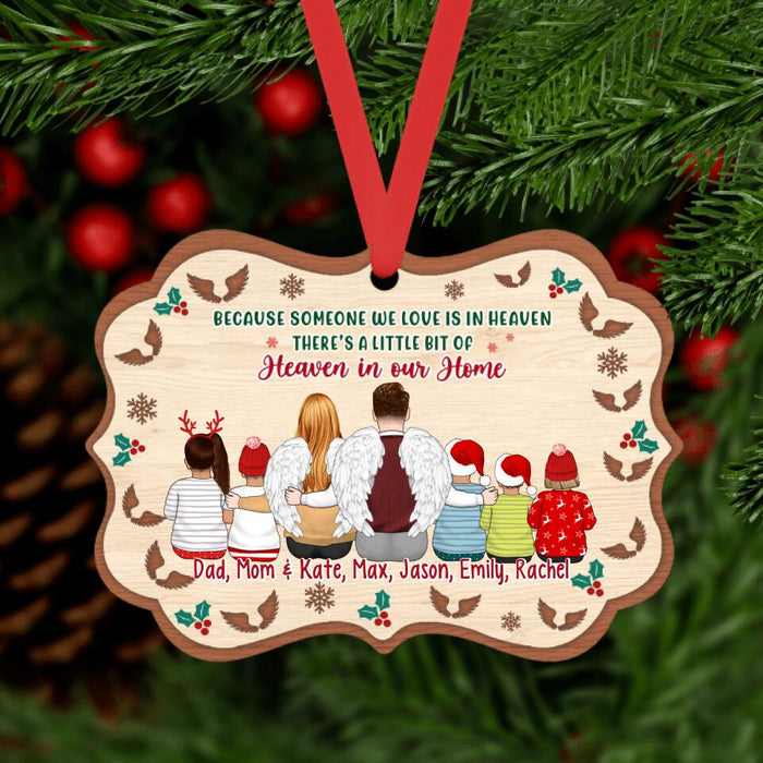 Heaven in Our Home - Personalized Gifts Custom Memorial Ornament for Mom and Dad, Memorial Gifts
