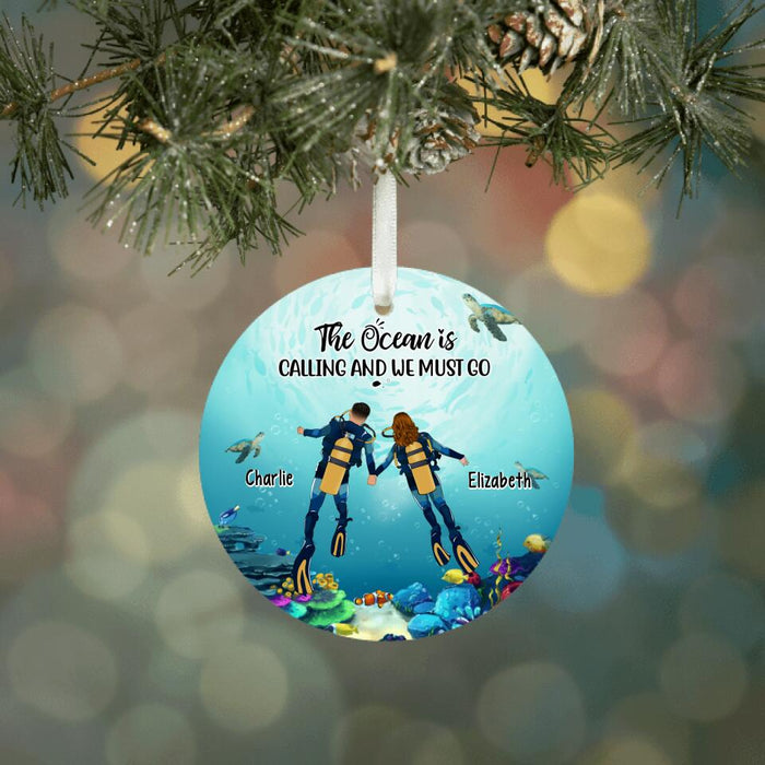 Personalized Ornament, Those Who Dive Together Stay Together, Gift for Scuba Diving Couple And Friends