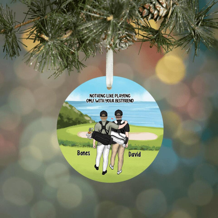 Personalized Ornament, Golf Couple, Sisters And Friends, Christmas Gift For Golf Lovers