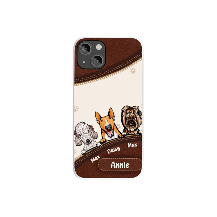 Cute Dog Personalized Gifts - Custom Phone Case for Dog Lovers, Dog Dad