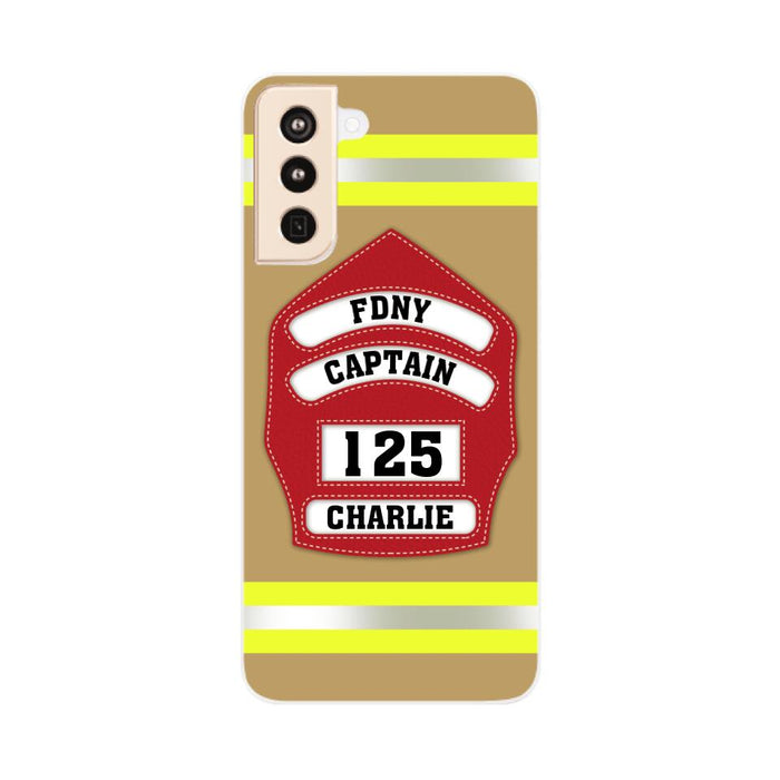 Firefighter Custom Name - Personalized Phone Case Firefighter