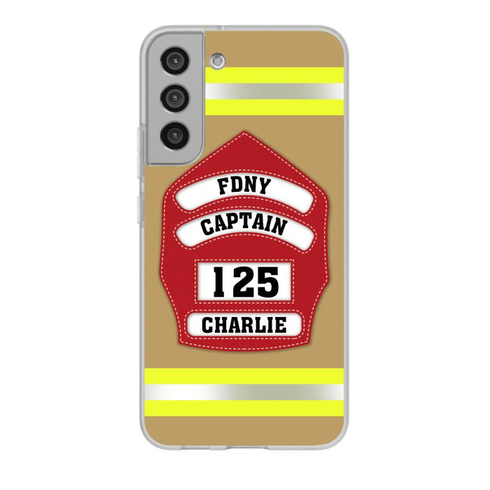 Firefighter Custom Name - Personalized Phone Case Firefighter