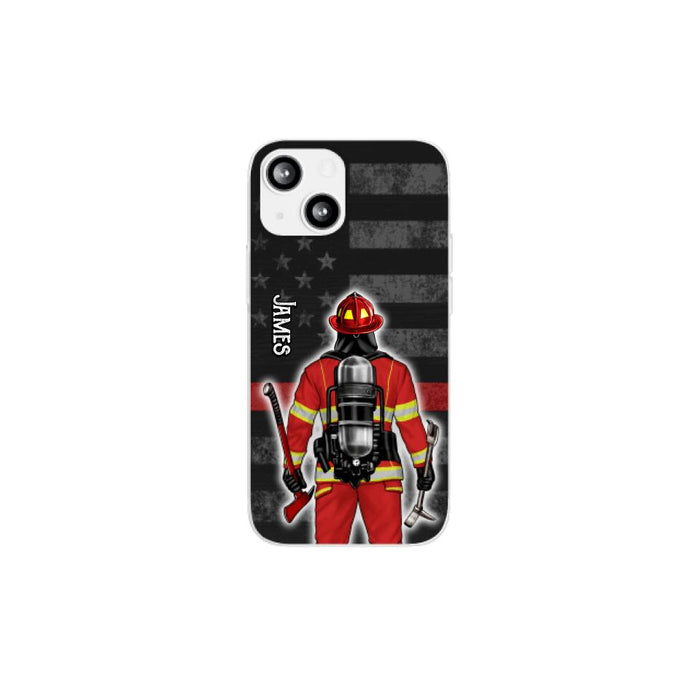 Firefighter Man Woman - Personalized Phone Case For Him, Her, Firefighter