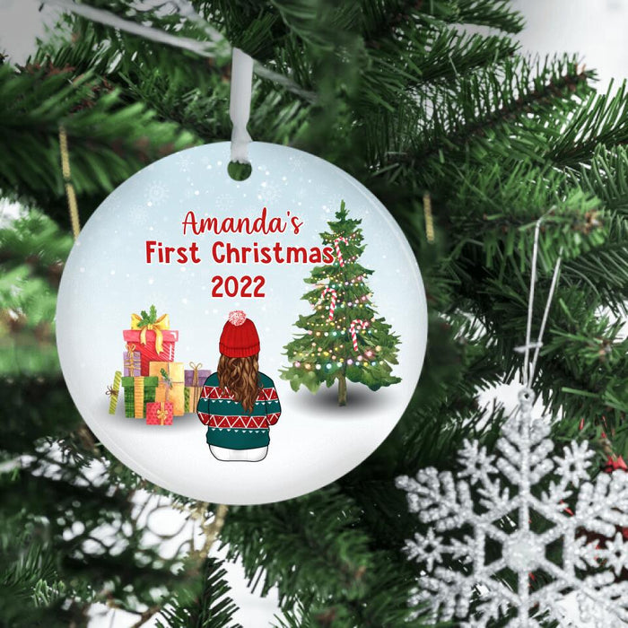 Personalized Ornament, Baby's First Christmas, Christmas Gift For Family