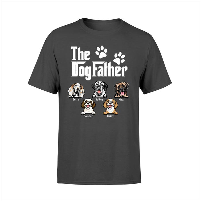 The Dog Father - Personalized Gifts Custom Dog Shirt for Dog Dad, Dog Lovers