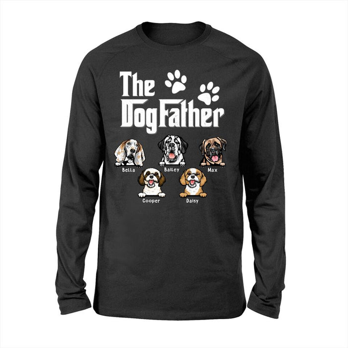 The Dog Father - Personalized Gifts Custom Dog Shirt for Dog Dad, Dog Lovers