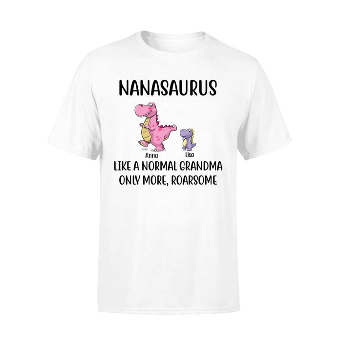 Personalized Shirt, Nanasaurus Roarsome Custom Gift For Parents Day