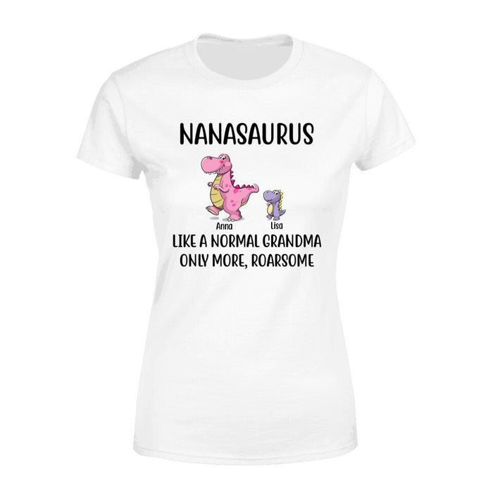 Personalized Shirt, Nanasaurus Roarsome Custom Gift For Parents Day