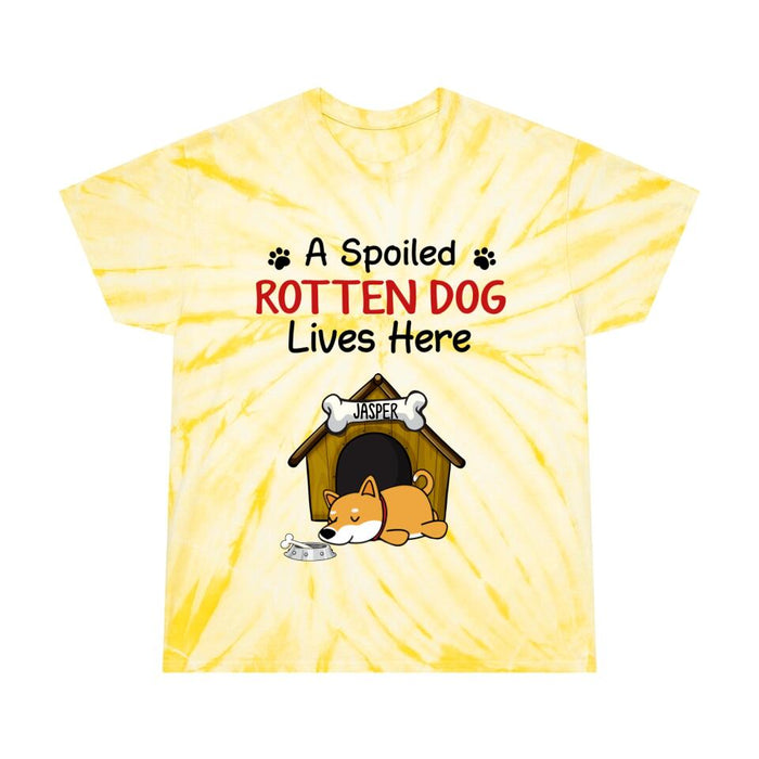 Personalized Shirt, A Spoiled Rotten Dog Lives Here, Gifts For Dog Lovers