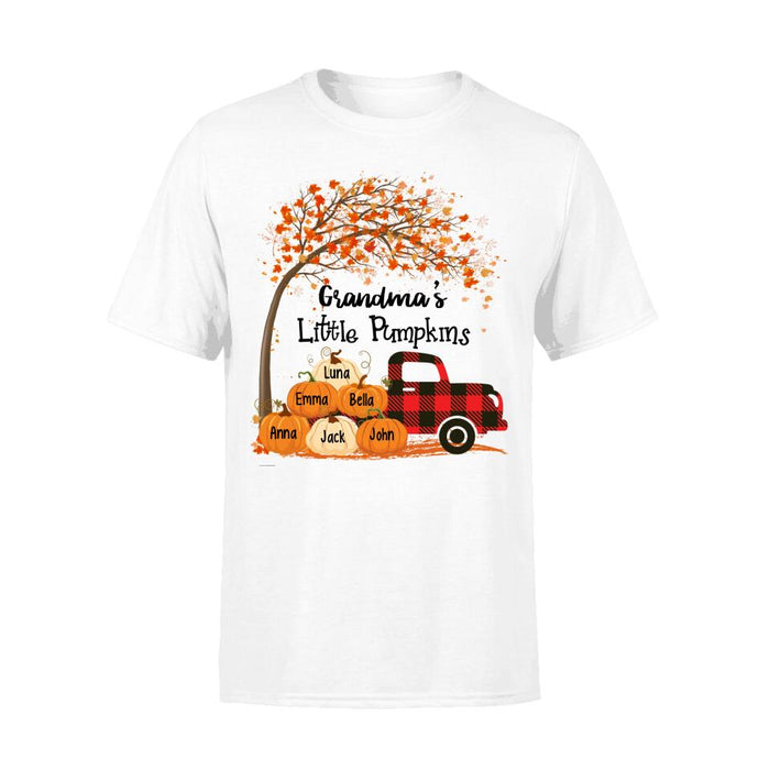 Grandma'S Little Pumpkin - Halloween Personalized Gifts Custom Shirt For Grandparent
