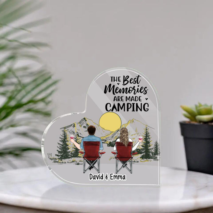 The Best Memories Are Made Camping - Personalized Acrylic Plaque For Her, Him, Family, Couples