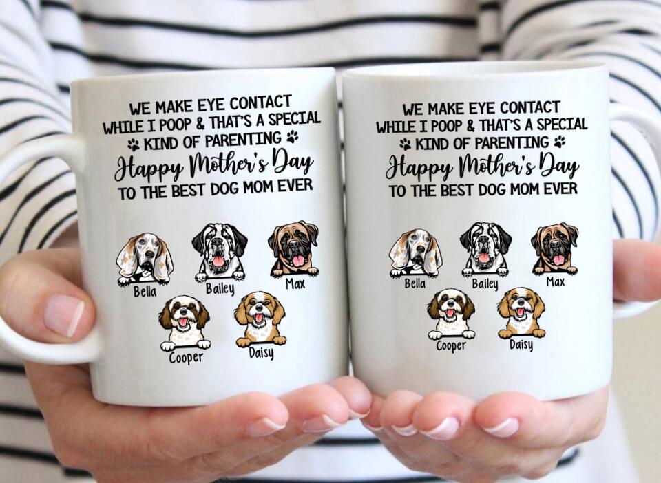 To The World's Best Dog Mom, Personalized Accent Mug, Mother's Day Gifts