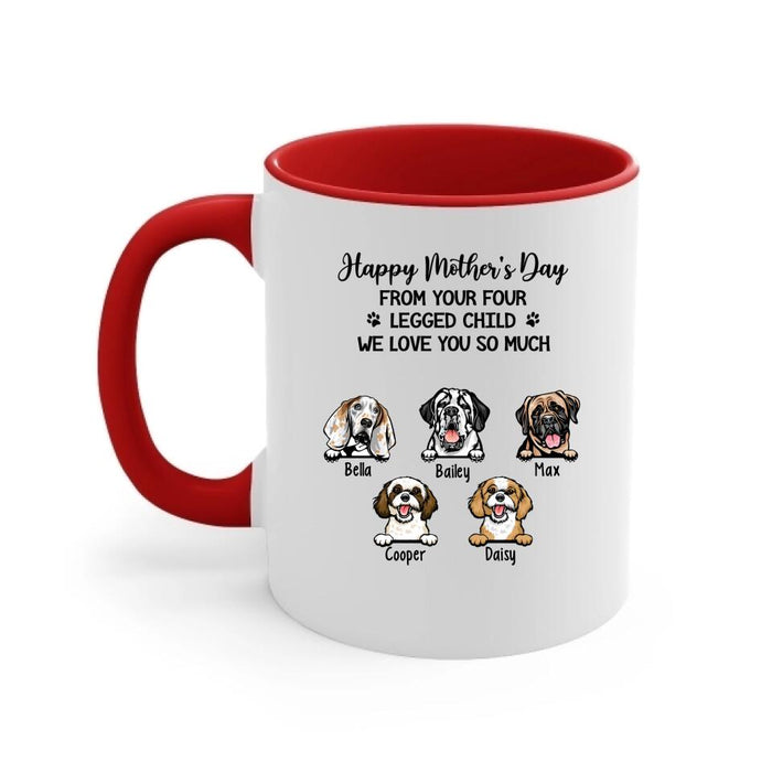 Personalized Happy Mother's Day Gift For Dog Mom Dog Lover Mug