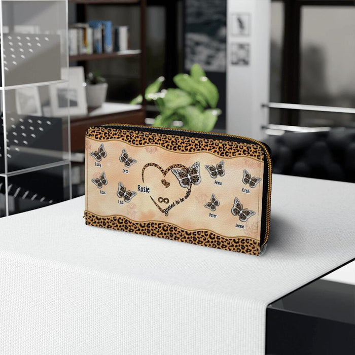 Blessed to be Called Grandma Brown - Personalized Gifts Custom Wallet for Grandma