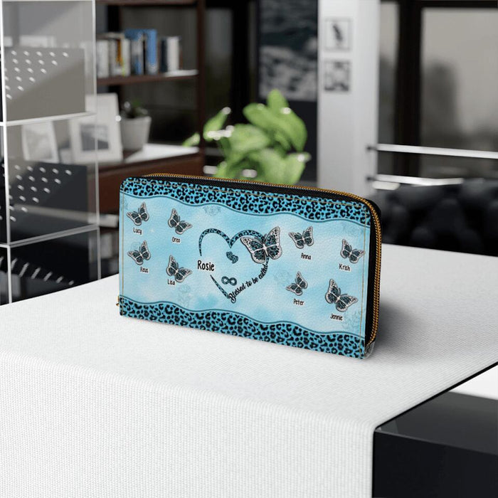 Blessed to be Called Grandma Blue - Personalized Gifts Custom Wallet for Grandma