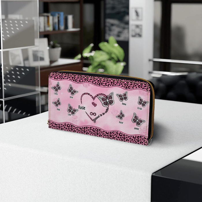 Blessed to be Called Grandma Pink - Personalized Gifts Custom Wallet for Grandma