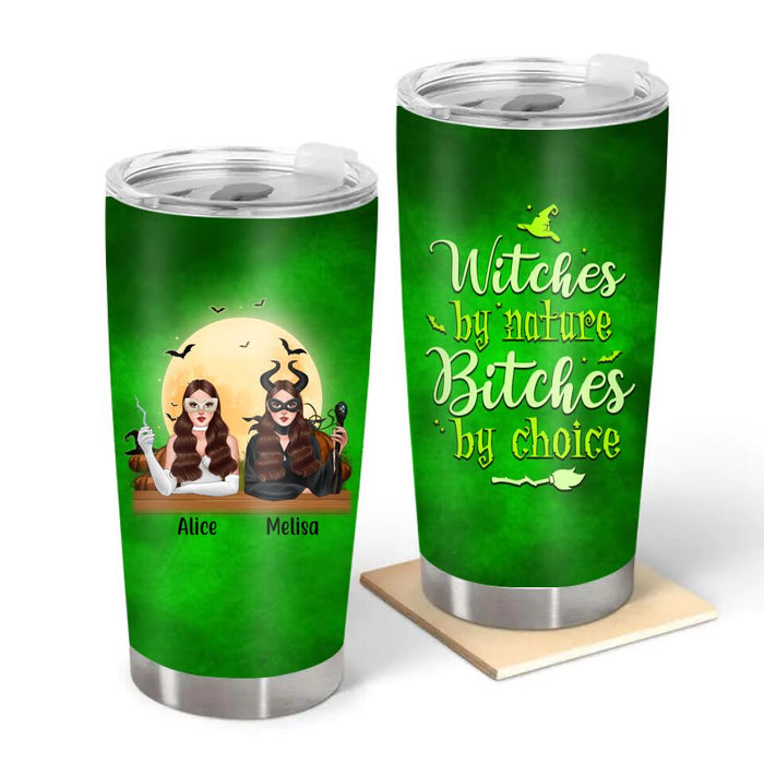 Personalized Tumbler 20oz, Witches By Nature, Halloween Gift For Best Friends, Halloween Gift For Sisters