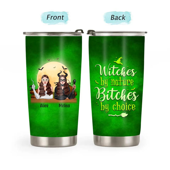 Personalized Tumbler 20oz, Witches By Nature, Halloween Gift For Best Friends, Halloween Gift For Sisters