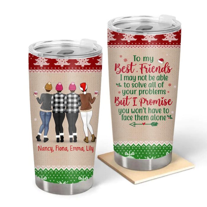 Personalized Tumbler, Up To 4 Girls, Christmas Besties, To My Best Friends, Gift For Friends, Sisters