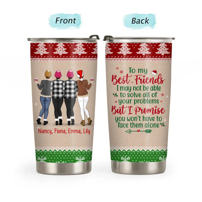 Personalized Tumbler, Up To 4 Girls, Christmas Besties, To My Best Friends, Gift For Friends, Sisters