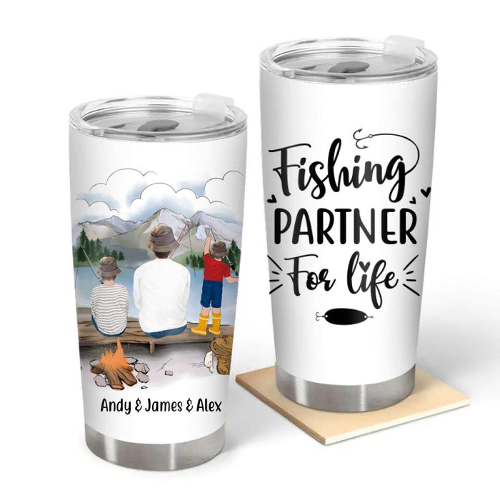 Personalized Tumbler, Fishing Partners, Fishing With Kids, Gift For Fishers