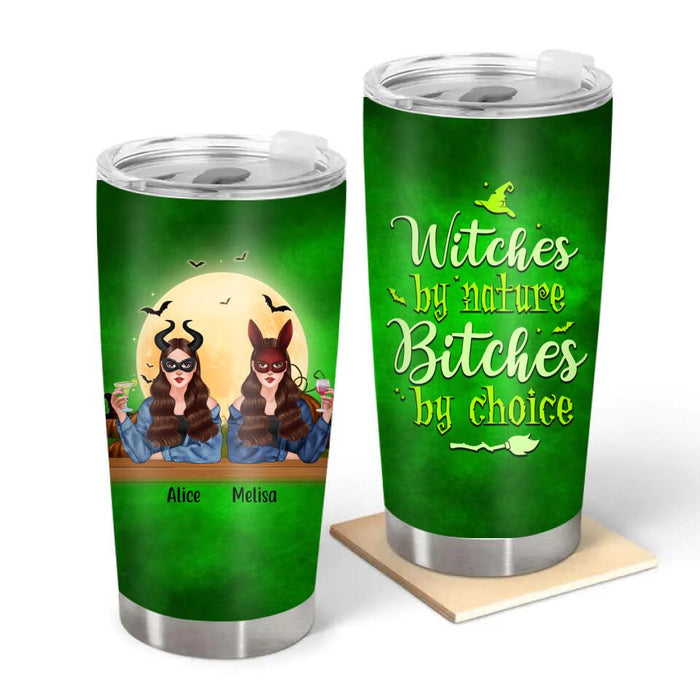 Personalized Tumbler, Witches By Nature, Halloween Gift For Best Friends, Halloween Gift For Sisters