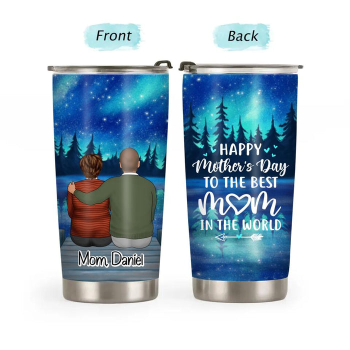 To the Best Mom in the World - Personalized Gifts Custom Tumbler for Mom