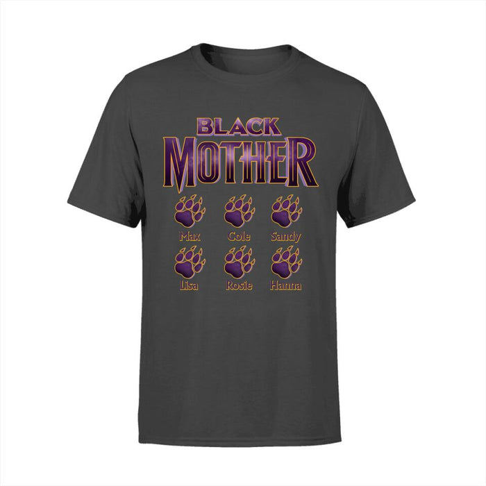 Black Mother Kids Names - Mother's Day Personalized Gifts Custom Shirt for Black Mom