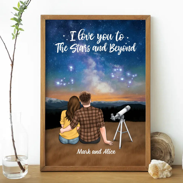 We Were Written In The Star - Personalized Poster For Couples, For Astronomy Lovers